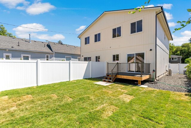 2321 E 7th Avenue 2323E 7Th Ave, Spokane, WA 99202 - rear view of house featuring a wooden deck and a fenced backyard