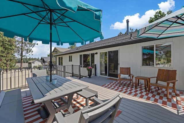 4108 S Greystone Ln, Spokane, WA 99223 - wooden deck with outdoor dining space