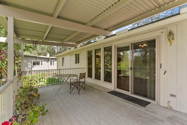 3827 E Funk Ave, Spokane, WA 99223 - deck featuring outdoor dining space