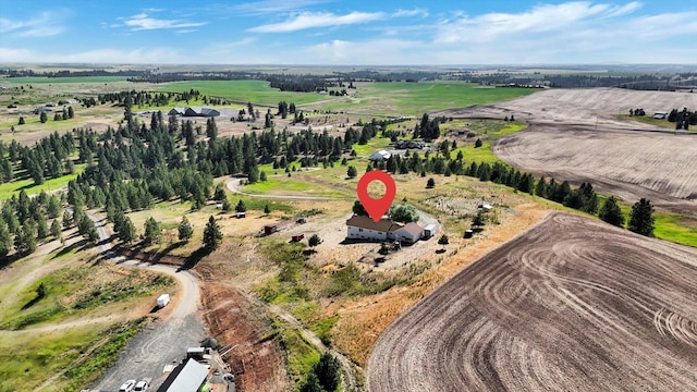 36127 N Hart Rd, Davenport, WA 99122 - aerial view of property's location with rural landscape