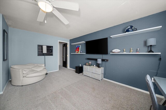 6310 W Sundance Dr, Spokane, WA 99208 - bedroom featuring carpet and ceiling fan