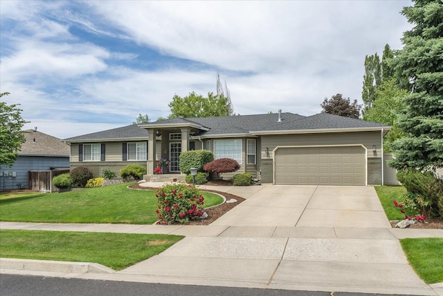 6310 W Sundance Dr, Spokane, WA 99208 - single story home featuring an attached garage, concrete driveway, a front lawn, and brick siding