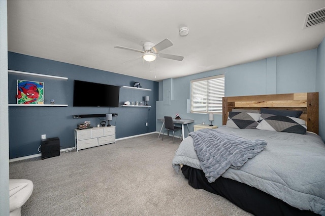 6310 W Sundance Dr, Spokane, WA 99208 - carpeted bedroom featuring a ceiling fan and baseboards
