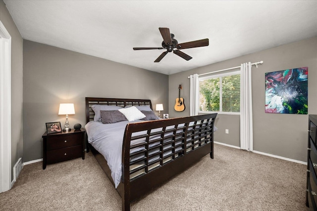 6310 W Sundance Dr, Spokane, WA 99208 - bedroom with carpet flooring and a ceiling fan