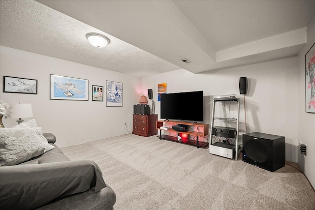 6310 W Sundance Dr, Spokane, WA 99208 - living area with carpet flooring and a textured ceiling