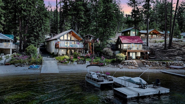 3930 N Deer Lake Rd, Loon Lake, WA 99148 - dock featuring a water view
