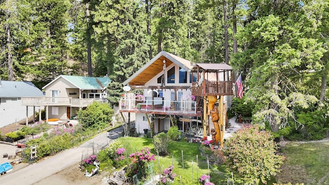 3930 N Deer Lake Rd, Loon Lake, WA 99148 - back of property