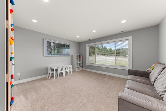 16215 W Coulee Hite Rd, Spokane, WA 99224 - game room featuring carpet flooring and recessed lighting