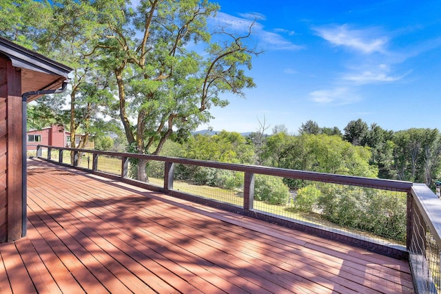 3425 E Upriver Dr, Spokane, WA 99217 - view of wooden deck