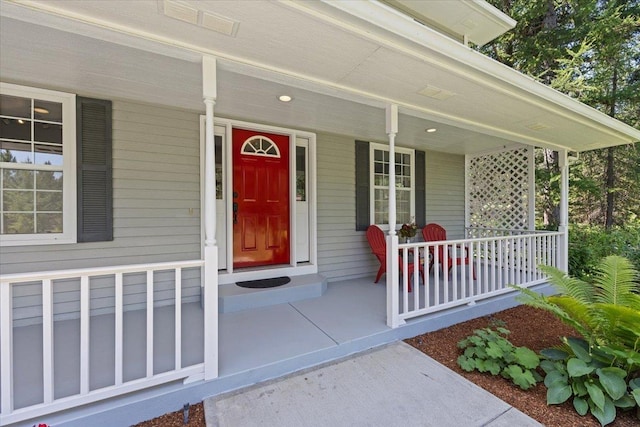 5245A W Prufer Crosscut Rd, Deer Park, WA 99006 - doorway to property featuring a porch