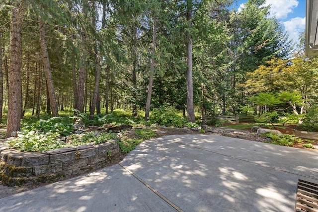 5245A W Prufer Crosscut Rd, Deer Park, WA 99006 - view of patio / terrace featuring a view of trees