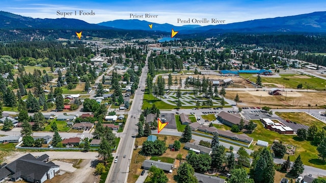 1401 W 1st St, Newport, WA 99156 - drone / aerial view of a mountainous background