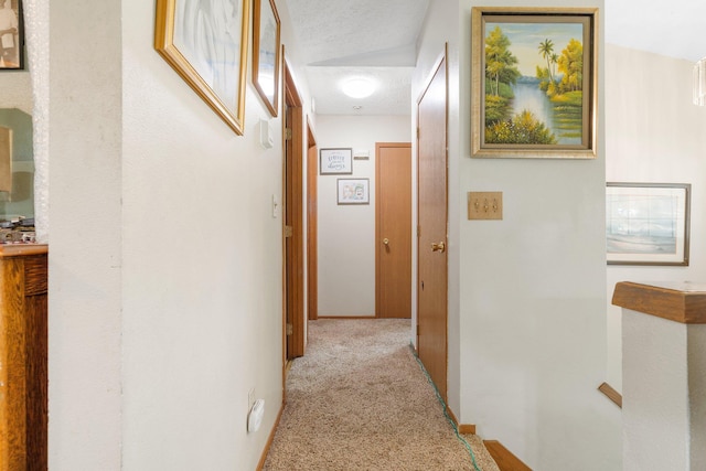 4110 E Ermina Ave, Spokane, WA 99217 - corridor with carpet floors and a textured ceiling