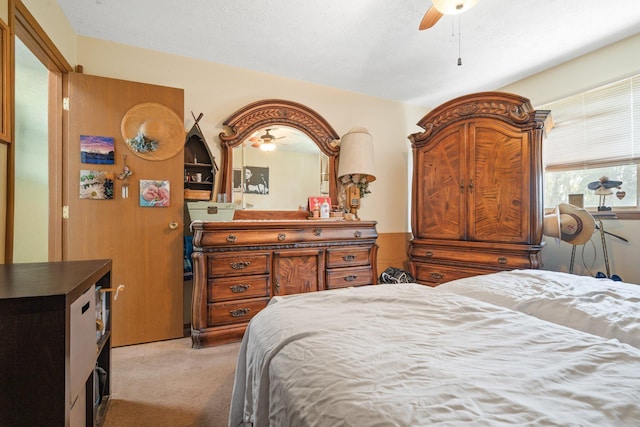 4110 E Ermina Ave, Spokane, WA 99217 - bedroom with light carpet and ceiling fan
