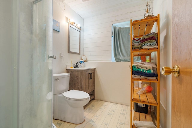 4110 E Ermina Ave, Spokane, WA 99217 - bathroom featuring vanity and an enclosed shower