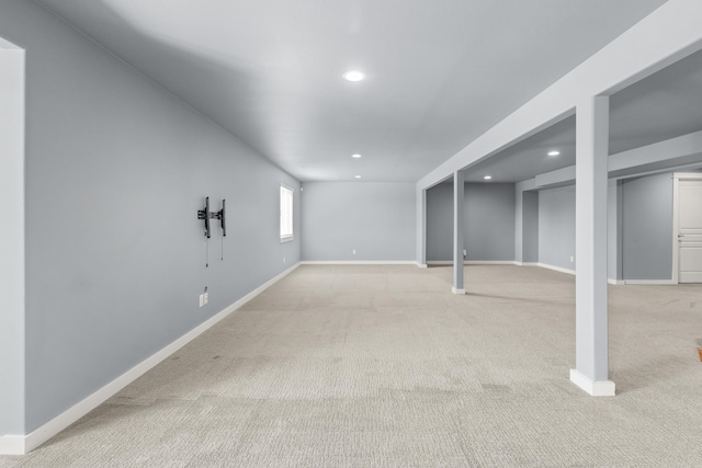 7014 E Columbia Dr, Spokane, WA 99217 - basement featuring recessed lighting and light carpet