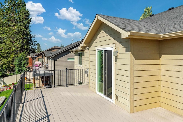 7014 E Columbia Dr, Spokane, WA 99217 - wooden terrace with a residential view