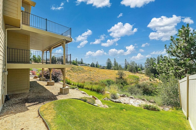 7014 E Columbia Dr, Spokane, WA 99217 - view of green lawn with a balcony