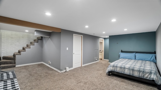 6121 N Belt St, Spokane, WA 99205 - carpeted bedroom featuring recessed lighting and baseboards