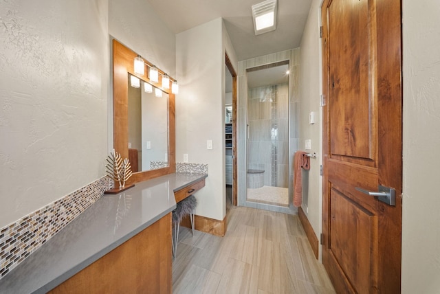 14210 N Wandermere Estates Ln, Spokane, WA 99208 - bathroom featuring a shower stall and vanity