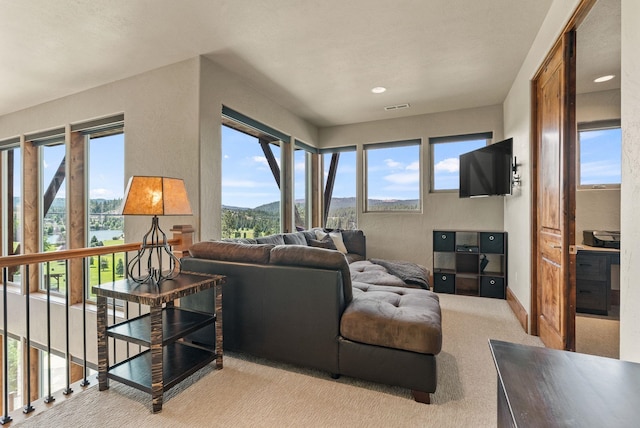 14210 N Wandermere Estates Ln, Spokane, WA 99208 - living area with light carpet and recessed lighting