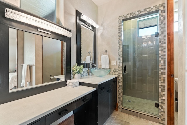 14210 N Wandermere Estates Ln, Spokane, WA 99208 - full bathroom with a stall shower and vanity