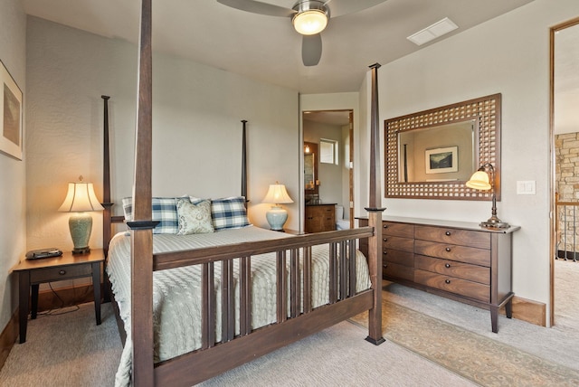 14210 N Wandermere Estates Ln, Spokane, WA 99208 - carpeted bedroom with ceiling fan