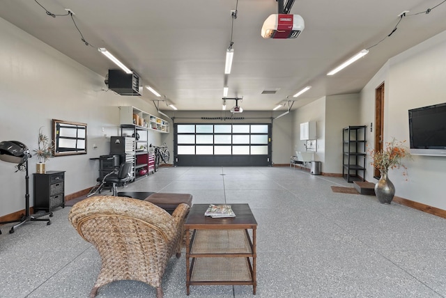 14210 N Wandermere Estates Ln, Spokane, WA 99208 - garage featuring a garage door opener and a heating unit