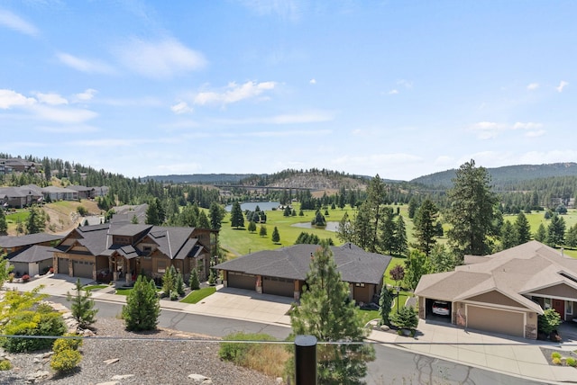 14210 N Wandermere Estates Ln, Spokane, WA 99208 - aerial view of residential area featuring mountains