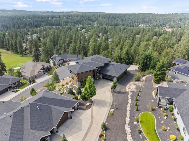 14210 N Wandermere Estates Ln, Spokane, WA 99208 - aerial perspective of suburban area with a forest