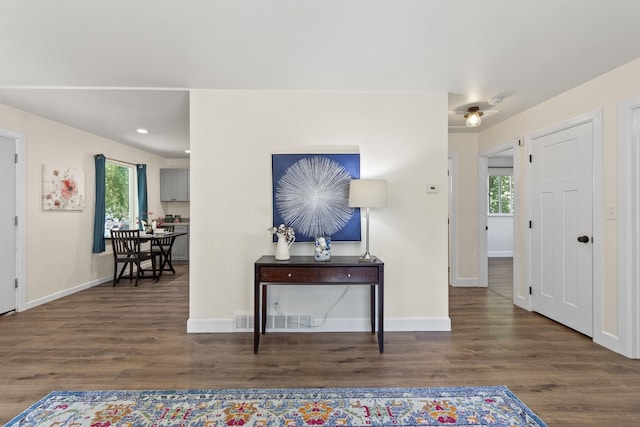 10124 N Wellen Ln, Spokane, WA 99218 - entryway with plenty of natural light, wood finished floors, and recessed lighting