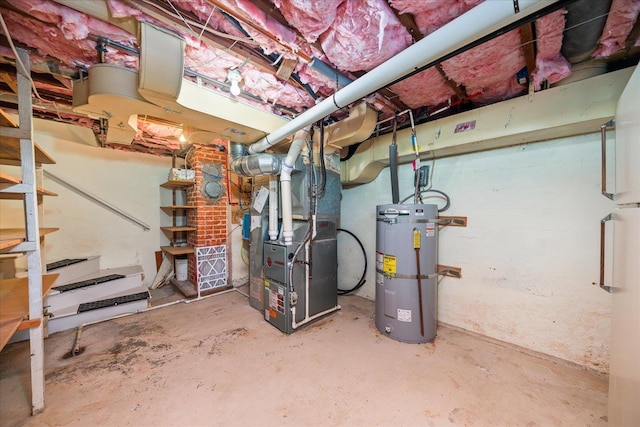 2828 S Arthur St, Spokane, WA 99203 - unfinished below grade area with secured water heater and heating unit