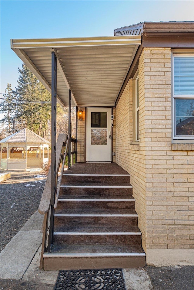2828 S Arthur St, Spokane, WA 99203 - property entrance featuring brick siding and a porch