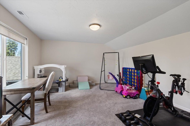 12918 E San Juan Ln, Spokane, WA 99206 - office with carpet flooring and lofted ceiling