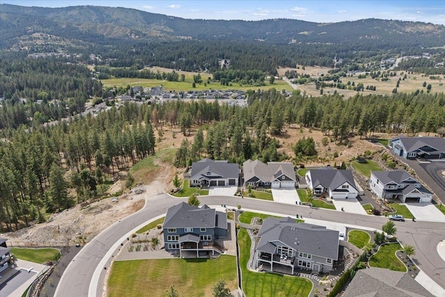 12918 E San Juan Ln, Spokane, WA 99206 - aerial view of property's location with mountains and nearby suburban area