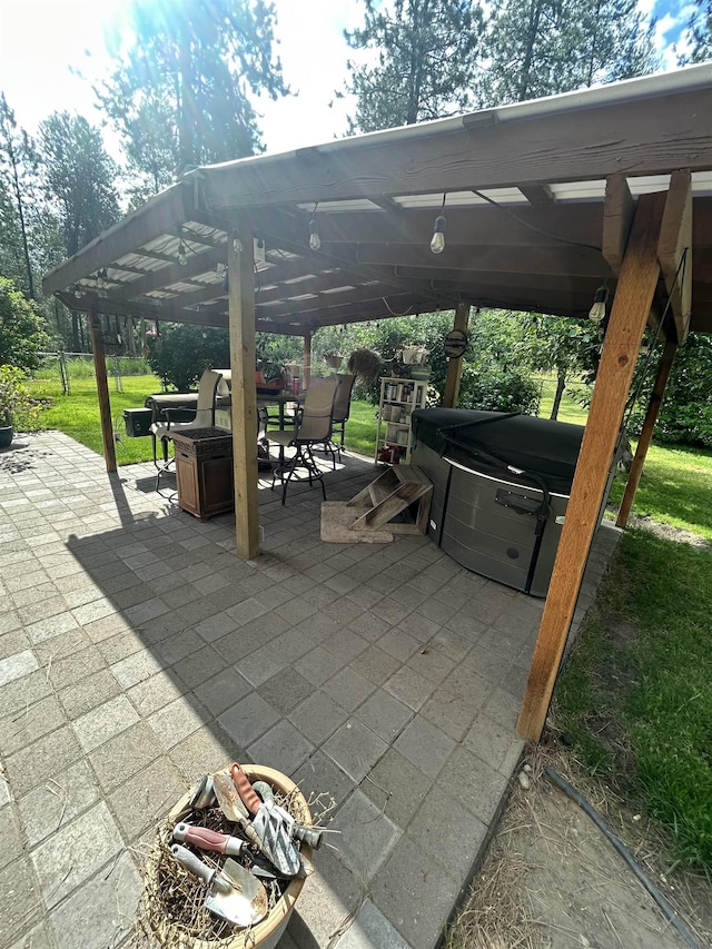 603 W Dennison-Chattaroy Rd, Deer Park, WA 99006 - view of patio / terrace featuring a gazebo