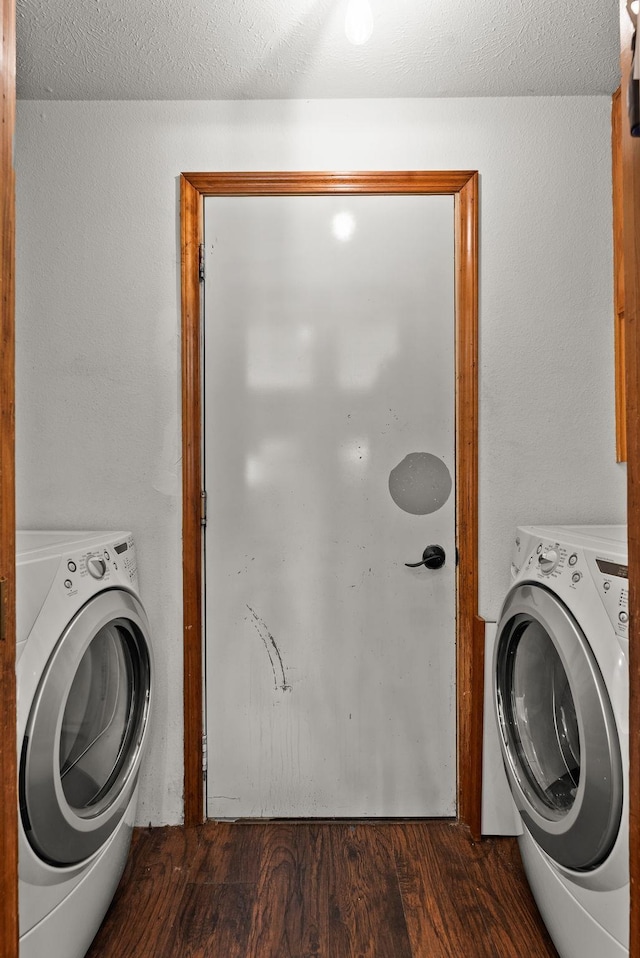 3707 S Alder Ct, Spokane, WA 99223 - laundry room featuring dark wood finished floors and independent washer and dryer