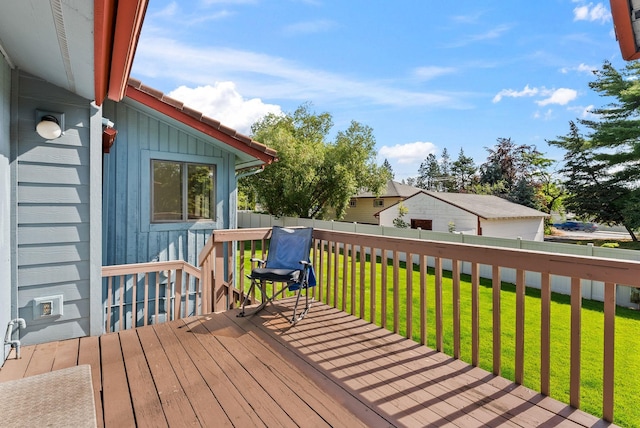 3707 S Alder Ct, Spokane, WA 99223 - wooden terrace featuring a fenced backyard