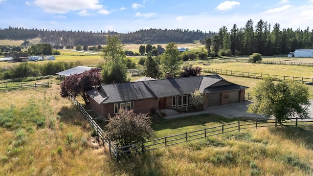 17207 N Mt Spokane Park Dr, Mead, WA 99021 - overview of rural landscape featuring agricultural land