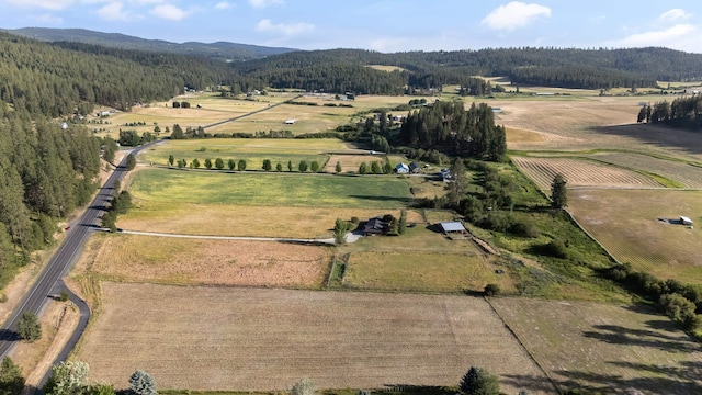 17207 N Mt Spokane Park Dr, Mead, WA 99021 - aerial view of property's location featuring rural landscape and mountains