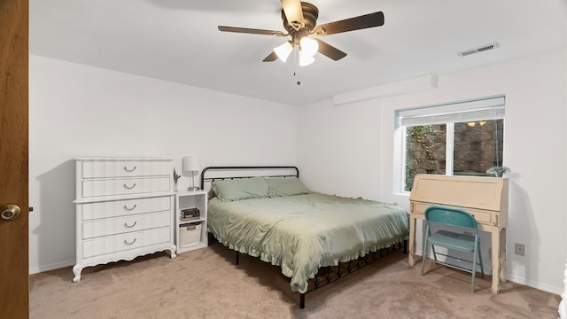17207 N Mt Spokane Park Dr, Mead, WA 99021 - bedroom featuring carpet floors and ceiling fan