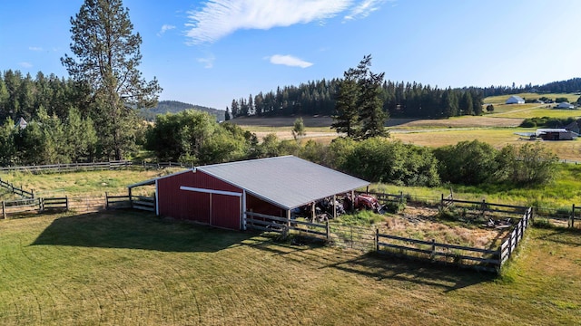 17207 N Mt Spokane Park Dr, Mead, WA 99021 - view of outdoor structure featuring a view of countryside and an exterior structure
