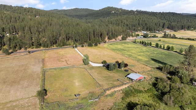 17207 N Mt Spokane Park Dr, Mead, WA 99021 - aerial view of property and surrounding area featuring rural landscape