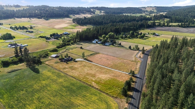 17207 N Mt Spokane Park Dr, Mead, WA 99021 - aerial overview of property's location with rural landscape