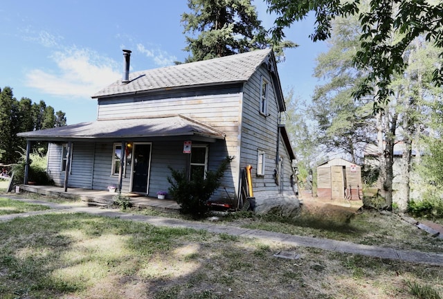 114 S Vine St, Latah, WA 99018 - view of front of property featuring a porch