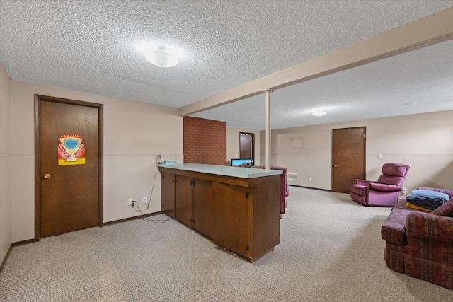2515 E 38th Ave, Spokane, WA 99223 - office area with light colored carpet and a textured ceiling