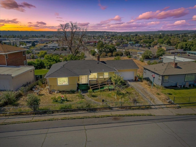 34 E Euclid Ave, Spokane, WA 99207 - aerial view at dusk