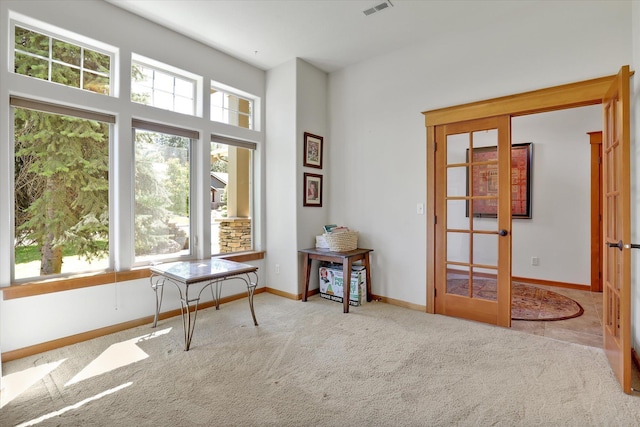 11425 N Lloyd Charles Ln, Spokane, WA 99218 - carpeted office space with french doors and baseboards