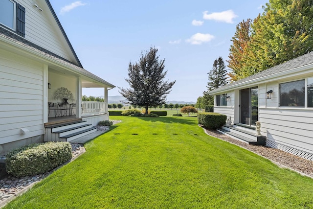 3333 N Ashton Rd, Otis Orchards, WA 99027 - view of green lawn with entry steps