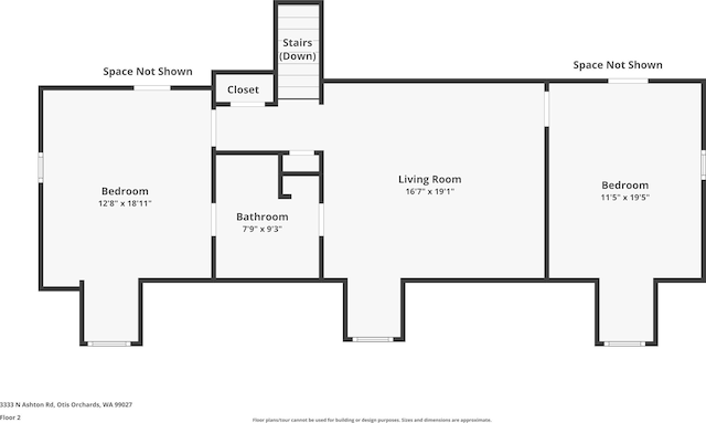3333 N Ashton Rd, Otis Orchards, WA 99027 - view of floor plan / room layout